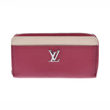 LOUIS VUITTON Louis Vuitton Zippy Rock Me Red M63816 Ladies Leather Long Wallet AB Rank Used Ginzo