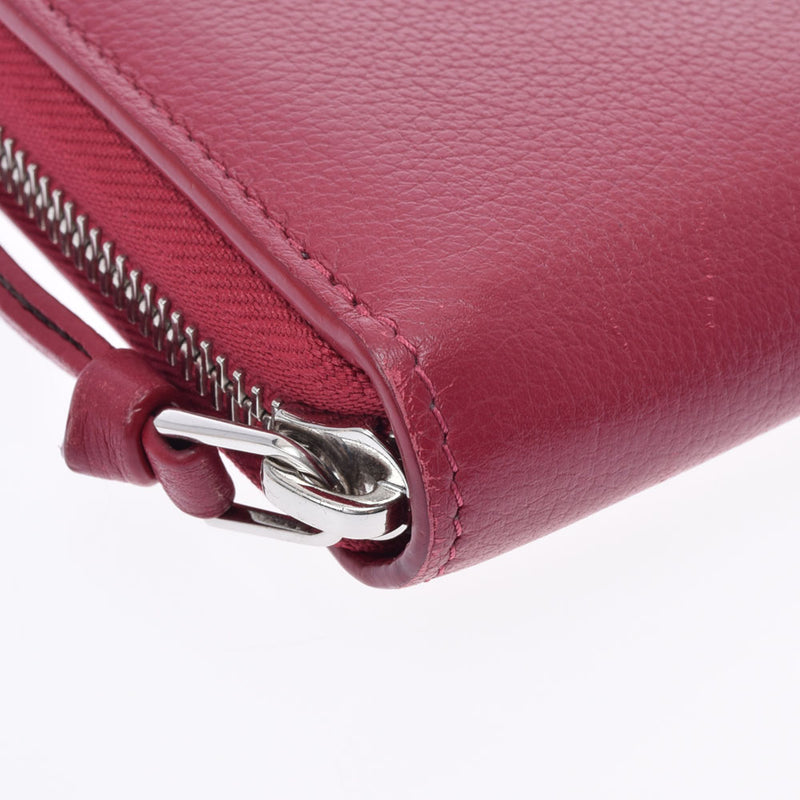 LOUIS VUITTON Louis Vuitton Zippy Rock Me Red M63816 Ladies Leather Long Wallet AB Rank Used Ginzo