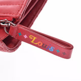 LOUIS VUITTON Louis Vuitton New Wave Compact Wallet Rouge M63428 Ladies Leather Bi -fold Wallet AB Rank Used Ginzo