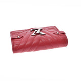 LOUIS VUITTON Louis Vuitton New Wave Compact Wallet Rouge M63428 Ladies Leather Bi -fold Wallet AB Rank Used Ginzo