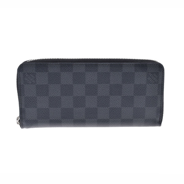 LOUIS VUITTON ルイヴィトン グラフィット ジッピーウォレットヴェルティカル 黒/グレー N63095 メンズ ダミエグラフィットキャンバス 長財布 Aランク 中古 銀蔵