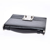 LOUIS VUITTON Louis Vuitton Monogram Mini Grase Anouchka PM Black M92232 Unisex Leather Milky Wallet B Rank Used Ginzo