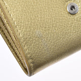 LOUIS VUITTON Louis Vuitton Portofoille Rock Mini Gold Silver Bracket M69059 Unisex Leather Milky Wallet B Rank Used Ginzo