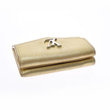 LOUIS VUITTON Louis Vuitton Portofoille Rock Mini Gold Silver Bracket M69059 Unisex Leather Milky Wallet B Rank Used Ginzo