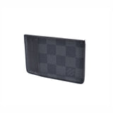 LOUIS VUITTON Louis Vuitton Damier Graphit Neoport Carte Black N62666 Men's Damier Graphit Canvas Card Case AB Rank Used Ginzo