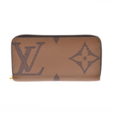 LOUIS VUITTON Louis Vuitton Monogram Giant Reverse Zippy Wallet Camel M69353 Unisex Monogram Canvas Wallet A Rank Used Ginzo