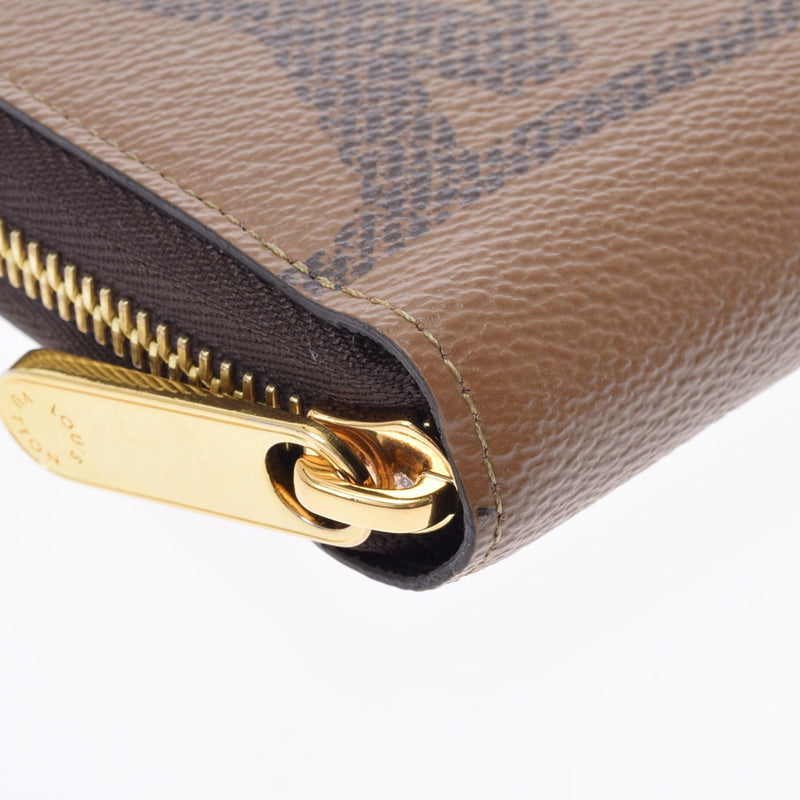 路易·威登（Louis Vuitton）路易·威登（Louis Vuitton）会标巨头反向Zippy Wallet Camel M69353男女通用会标帆布钱包，一个级别的Ginzo