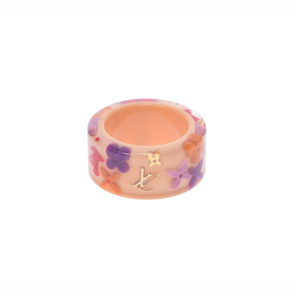 LOUIS VUITTON Louis Vuittonberg Falandol Monogram/Logo Bagle/Multicolor Size L M65037 Ladies Resin Ring/Ring AB Rank Used Ginzo