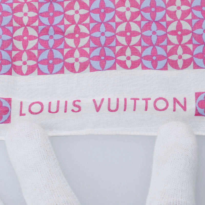 LOUIS VUITTON Louis Vuitton Pocket Pocket Purple Ladies Cotton 100% Scarf A Rank used Ginzo