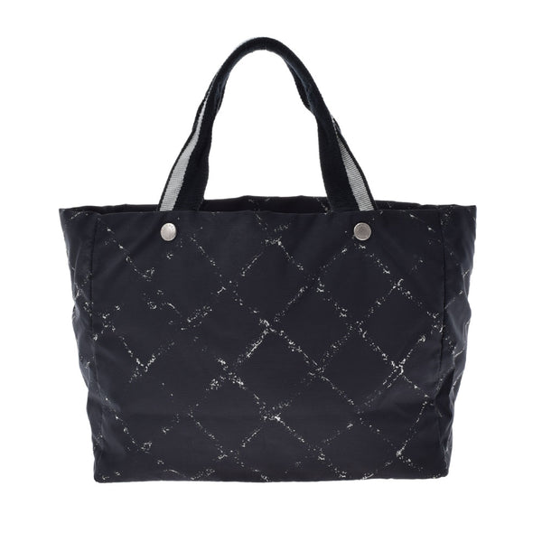 香奈儿香奈儿（Chanel Chanel）旅行线手提袋黑人女士尼龙手提包AB级使用Ginzo