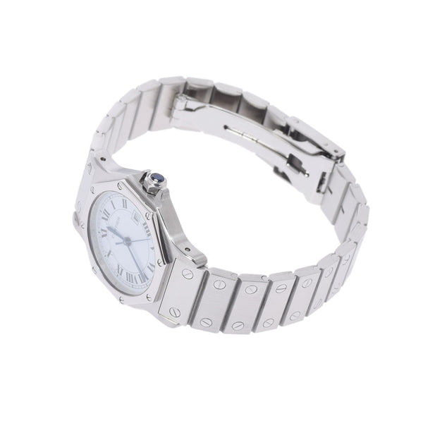 Cartier Cartier Santos octagon Antique Ladies YG Watch Automatic White Dial A Rank used Ginzo