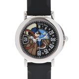 Gerald GENTA Gerald Genta Retro Fantasy Jumping Hold 150 Limited RSF.X.10 Men's SS/Rubber Watch Automatic Wrap Black Dial A Rank Used Ginzo