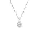 TIFFANY & CO. Tiffany diamond 1.10ct H-VS1 Pair Shape Diamond Ladies PT950 Platinum Necklace A Rank used Ginzo