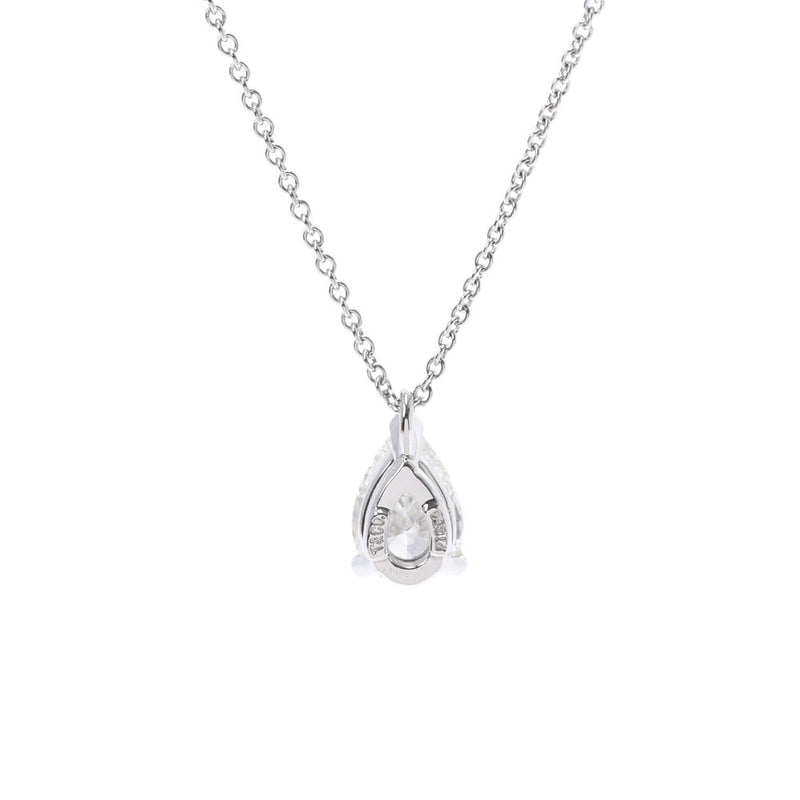 TIFFANY & CO. Tiffany diamond 1.10ct H-VS1 Pair Shape Diamond Ladies PT950 Platinum Necklace A Rank used Ginzo