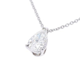 Tiffany＆Co。TiffanyDiamond 1.10CT H-VS1对形状钻石女士PT950白金项链