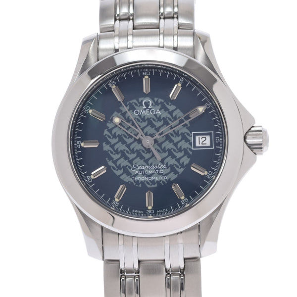 OMEGA オメガ シーマスター120 ジャックマイヨール 1997年限定 ドルフィン 5000本限定 メンズ SS 腕時計 自動巻き ブルー文字盤 Aランク 中古 銀蔵