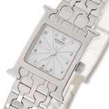 HERMES Hermes Ramusis Mini HH1.110 Ladies SS Watch Quartz White Shell Dial A Rank used Ginzo