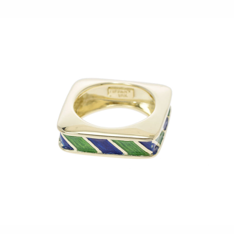 TIFFANY & CO. Tiffany 15 Unisex Enamel 18KYG Ring / Ring A Rank used Ginzo