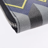 LOUIS VUITTON Louis Vuitton Damier Graphit Zippy Wallet Vertical Color Colam Black N61253 Men's Damier Graphit Canvas Long Wallet A Rank used Ginzo