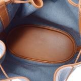 HERMES エルメス マーケットPM ブルー ゴールド ○Z刻印(1996年頃) レディース デニム ヴォーガリバー ショルダーバッグ Aランク 中古 銀蔵