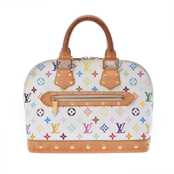 LOUIS VUITTON ルイヴィトン マルチカラー アルマ 白 M92647 レディース モノグラムマルチカラー ハンドバッグ Bランク 中古 銀蔵