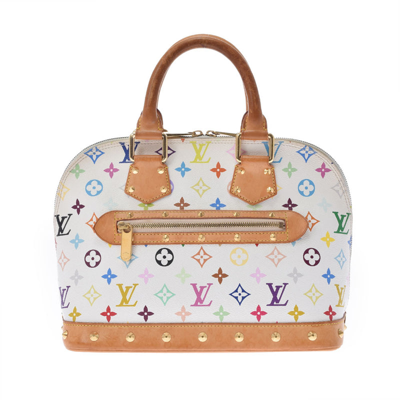 LOUIS VUITTON Louis Vuitton Color Alma White M92647 Ladies Monogram Multicolor Handbag B Rank used Ginzo