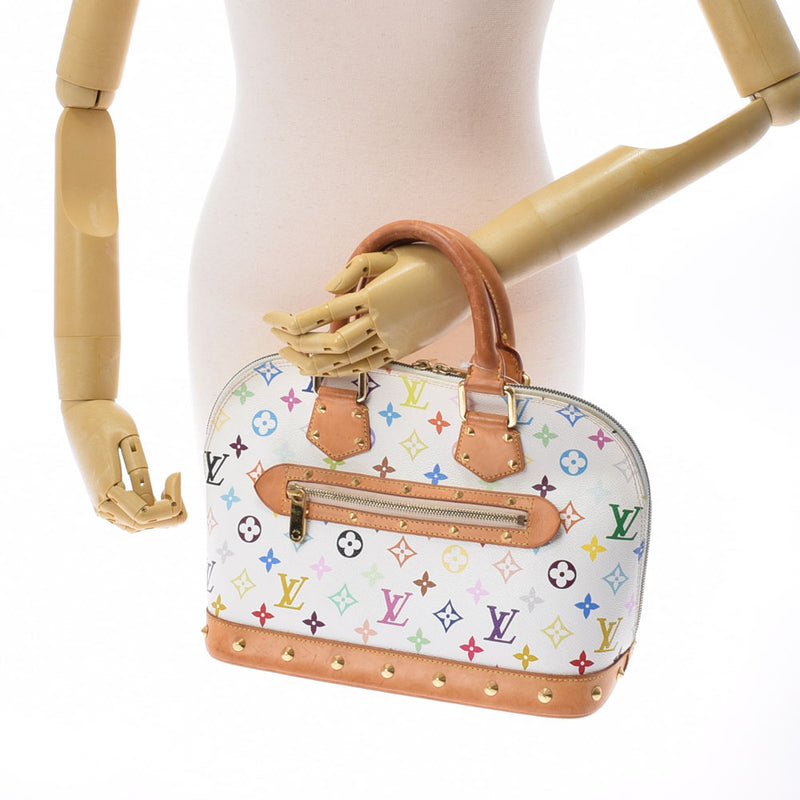 LOUIS VUITTON Louis Vuitton Color Alma White M92647 Ladies Monogram Multicolor Handbag B Rank used Ginzo