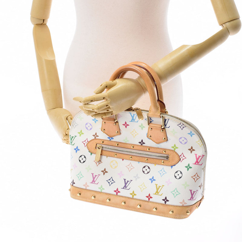 LOUIS VUITTON Louis Vuitton Multicolor Alma Bron (White) M92647 Ladies Monogram Multicolor Handbag B Rank used Ginzo