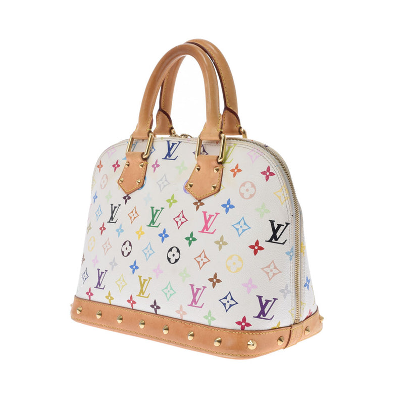 LOUIS VUITTON ルイヴィトン マルチカラー アルマ ブロン（白） M92647 レディース モノグラムマルチカラー ハンドバッグ Bランク 中古 銀蔵