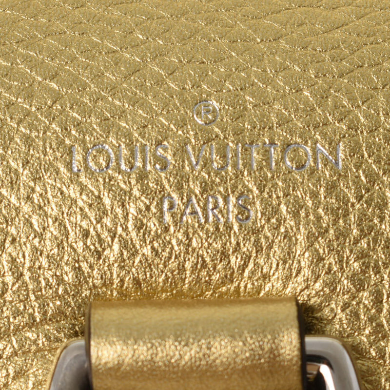 LOUIS VUITTON ルイヴィトン ロックミー バックパック ミニ ゴールド M54575 レディース レザー リュック・デイパック Aランク 中古 銀蔵