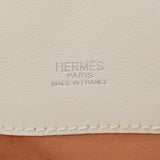 HERMES エルメス サックイブー MM 茶/白 シルバー金具 □J刻印(2006年頃) ユニセックス キャンバス ハンドバッグ ABランク 中古 銀蔵