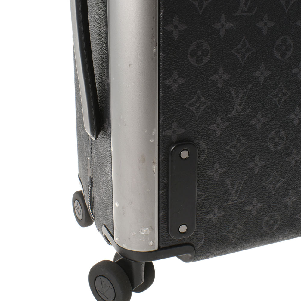 LOUIS VUITTON ルイヴィトン モノグラム エクリプス ホライゾン55 スーツケース 黒/グレー M23002 メンズ モノグラムキャンバス  キャリーバッグ ABランク 中古 バッグ - Aclpolyester