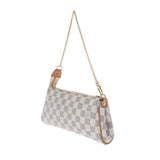 LOUIS VUITTON Louis Vuitton Damier Azur Eva 2WAY White N55214 Ladies Dami Azur Canvas Shoulder Bag B Rank used Ginzo