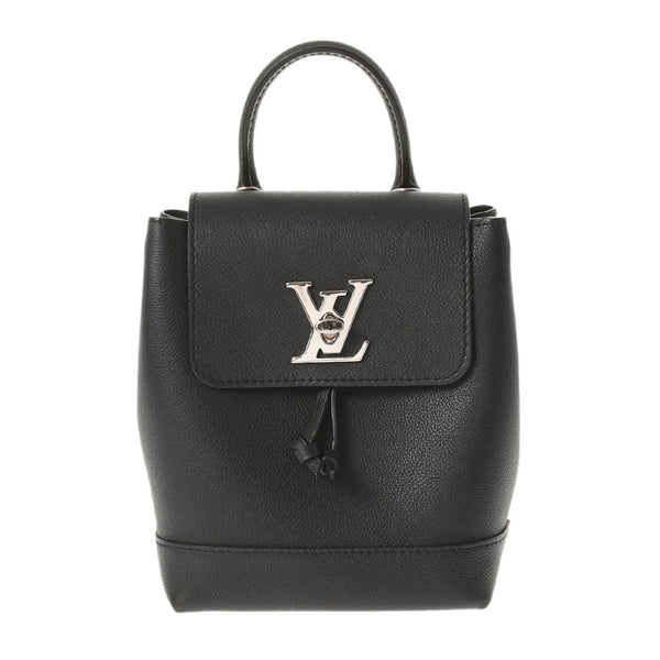 路易·威登（Louis Vuitton）路易斯·威登（Louis Vuitton Rock Me）背包黑色M54573女士皮革背包白天背包A级使用Ginzo