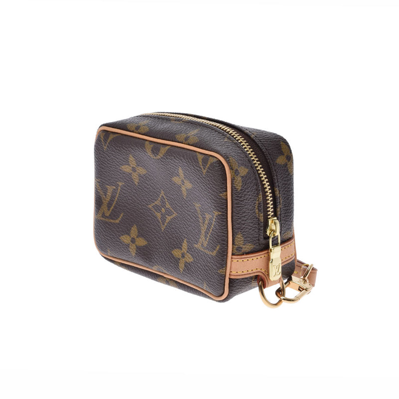 LOUIS VUITTON Louis Vuitton Monogram Wapiti Brown M58030 Ladies Monogram Canvas Pouch A Rank used Ginzo