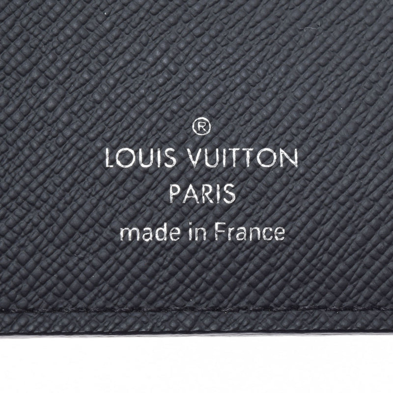 LOUIS VUITTON Louis Vuitton Taiga Portofoy Yun with Money Clip Aldoise (Black) M62978 Men's Leather Fudari A Rank Used Ginzo