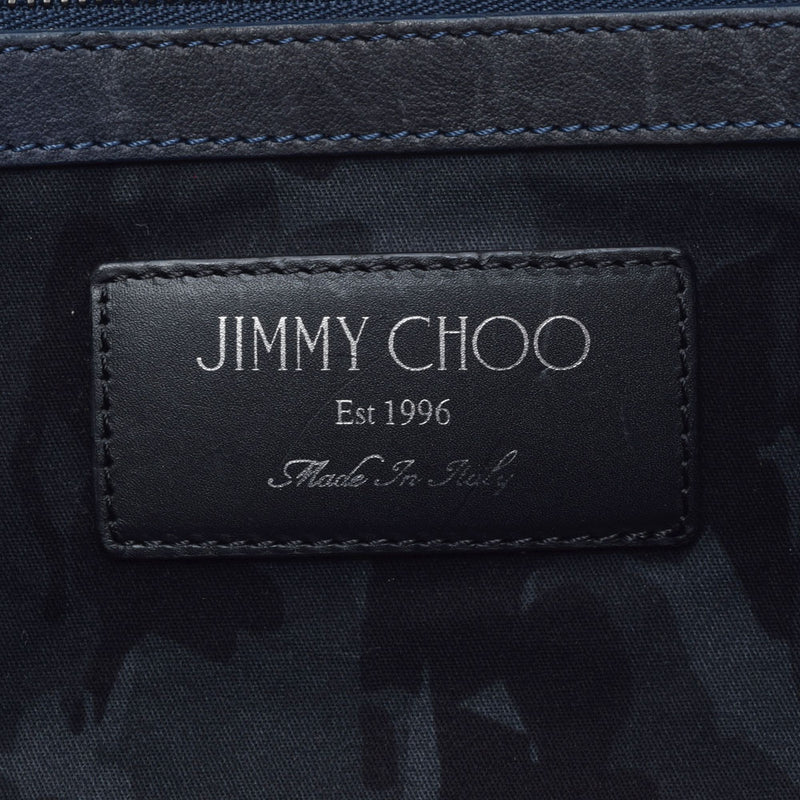 JIMMY CHOO Jimmy Choo Pimlico Star Studs Gray Unisex Calf Tote Bag B Rank used Ginzo