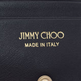 JIMMY CHOO Jimmy Choo Mini Wallet Mya Black Ladies Calf Born Wallet AB Rank Used Ginzo