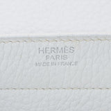 HERMES エルメス サックアデペッシュ27 ハンドバッグ 白 シルバー金具 □J刻印(2006年頃) ユニセックス トリヨンクレマンス ビジネスバッグ ABランク 中古 銀蔵