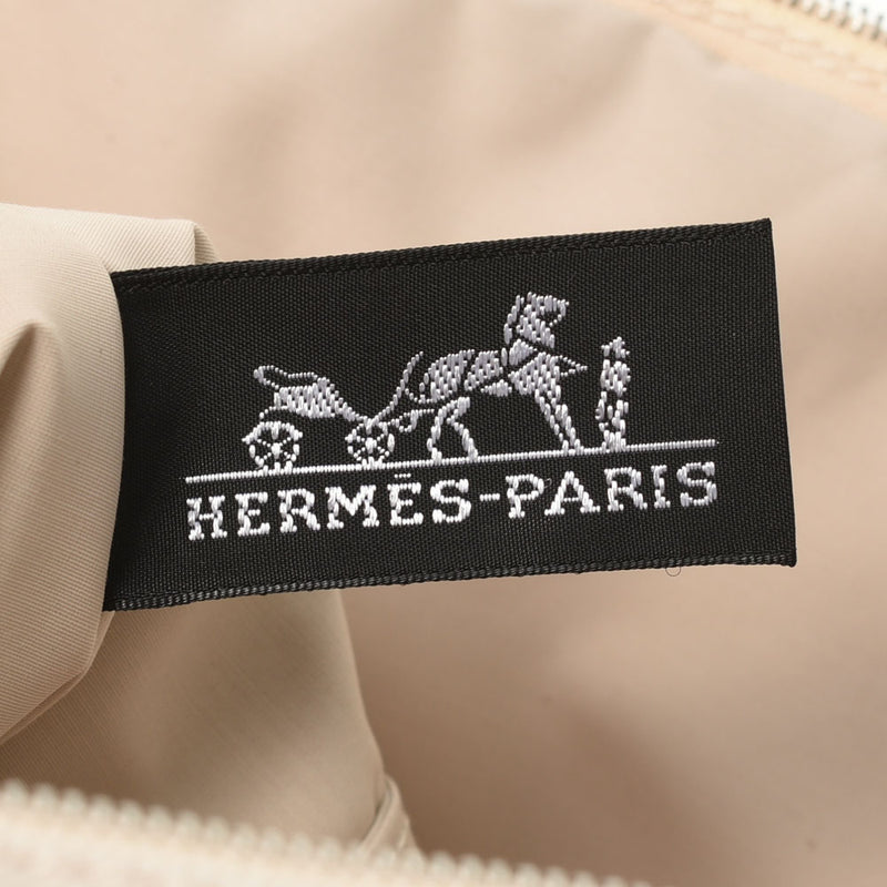 HERMES Hermes Boled Embroidery TGM Ekri Ladies Cotton 100% Pouch A Rank used Ginzo