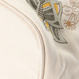 HERMES Hermes Boled Embroidery TGM Ekri Ladies Cotton 100% Pouch A Rank used Ginzo