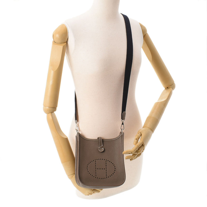 HERMES Hermes Evrin TPM Etoo Paladium Bracket Y engraved (around 2020) Ladies Toryon Remance Shoulder Bag New Used Ginzo