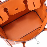 HERMES Hermes Birkin 30 Orange Paladium Bracket □ L engraved (around 2008) Ladies Swift Handbag A Rank used Ginzo