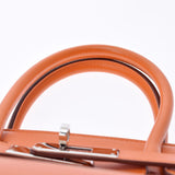 HERMES Hermes Birkin 30 Orange Paladium Bracket □ L engraved (around 2008) Ladies Swift Handbag A Rank used Ginzo