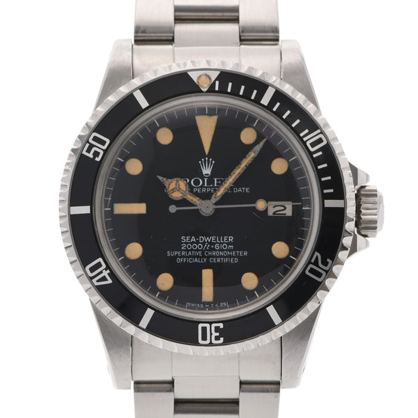 ROLEX ロレックス シードウェラー 4型ダイヤル アンティーク 1665 メンズ SS 腕時計 自動巻き 黒文字盤 ABランク 中古 銀蔵