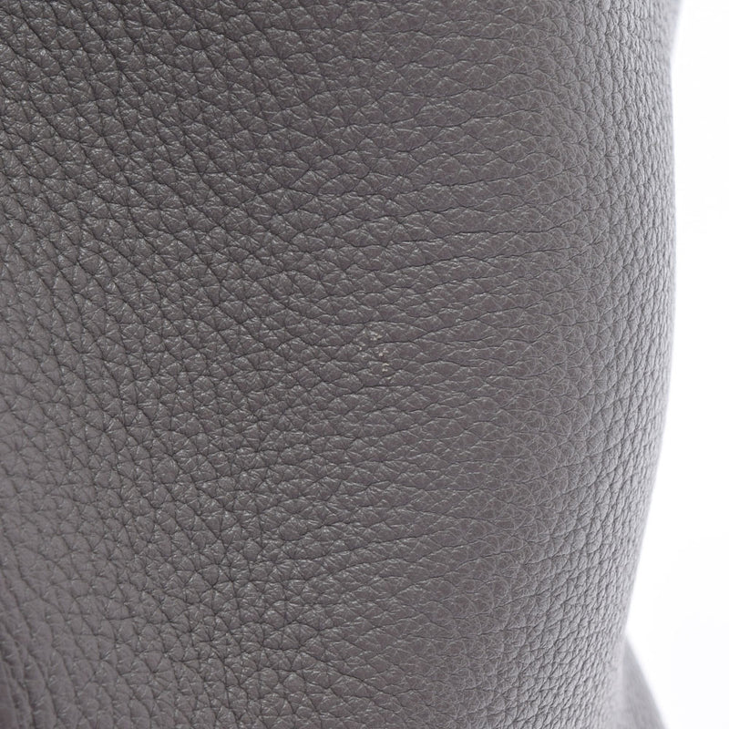 爱马仕爱马仕picotan锁MM Ethane Palladium Metal Fittings X雕刻（2011年）女士Toryon Lemance手提包A级使用Ginzo