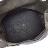 爱马仕爱马仕picotan锁MM Ethane Palladium Metal Fittings X雕刻（2011年）女士Toryon Lemance手提包A级使用Ginzo