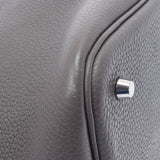 爱马仕爱马仕picotan锁MM Ethane Palladium Metal Fittings X雕刻（2011年）女士Toryon Lemance手提包A级使用Ginzo