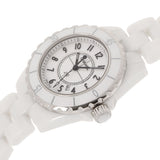 香奈儿香奈儿（Chanel Chanel）J12 33mm H0968男孩白色陶瓷/ss观看Quartz White Dial A RANS二手Ginzo