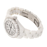 CHANEL Chanel J12 33mm H0968 Boys White Ceramic/SS Watch Quartz White Dial A Rank Used Ginzo